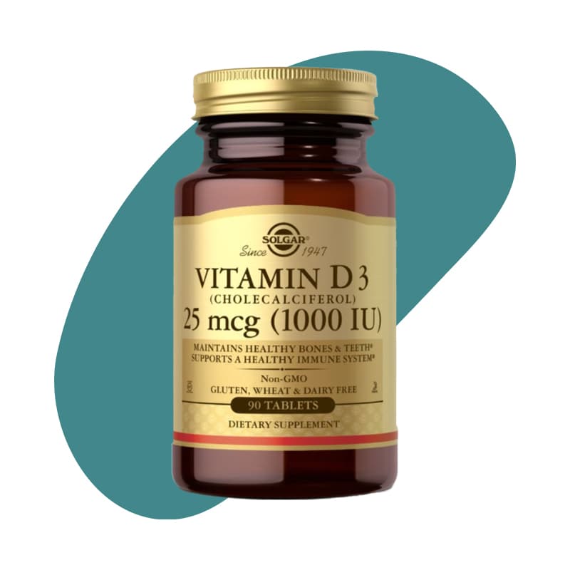 Vitamin D3 (Cholecalciferol) 25 mcg (1000 IU)