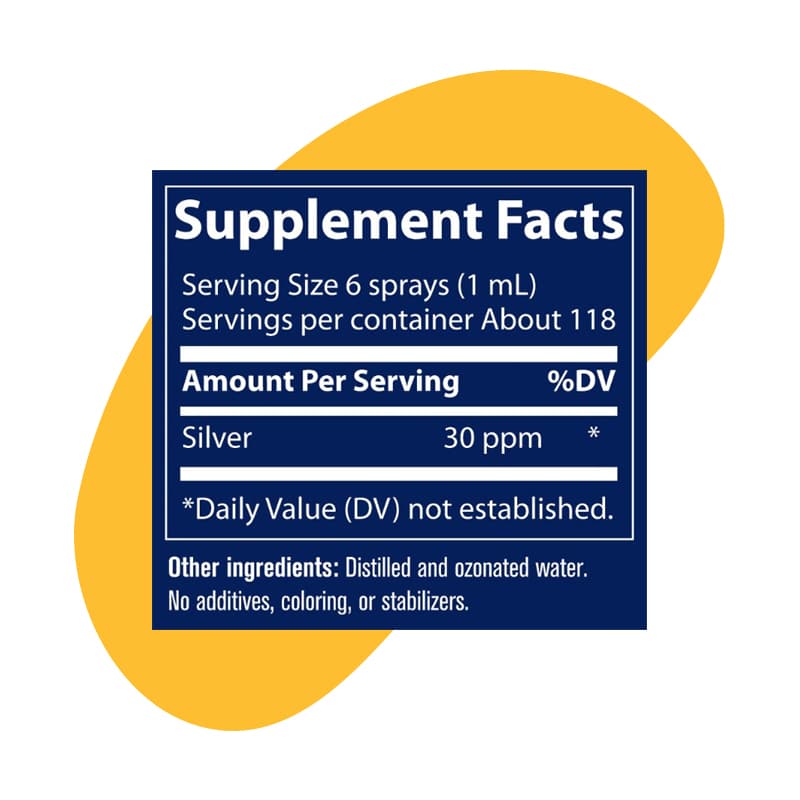 Colloidal Silver Spray 30 PPM